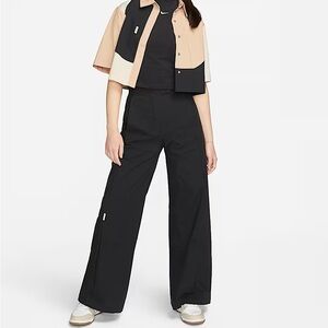 Nike Black Wide Leg Pants High-Waisted